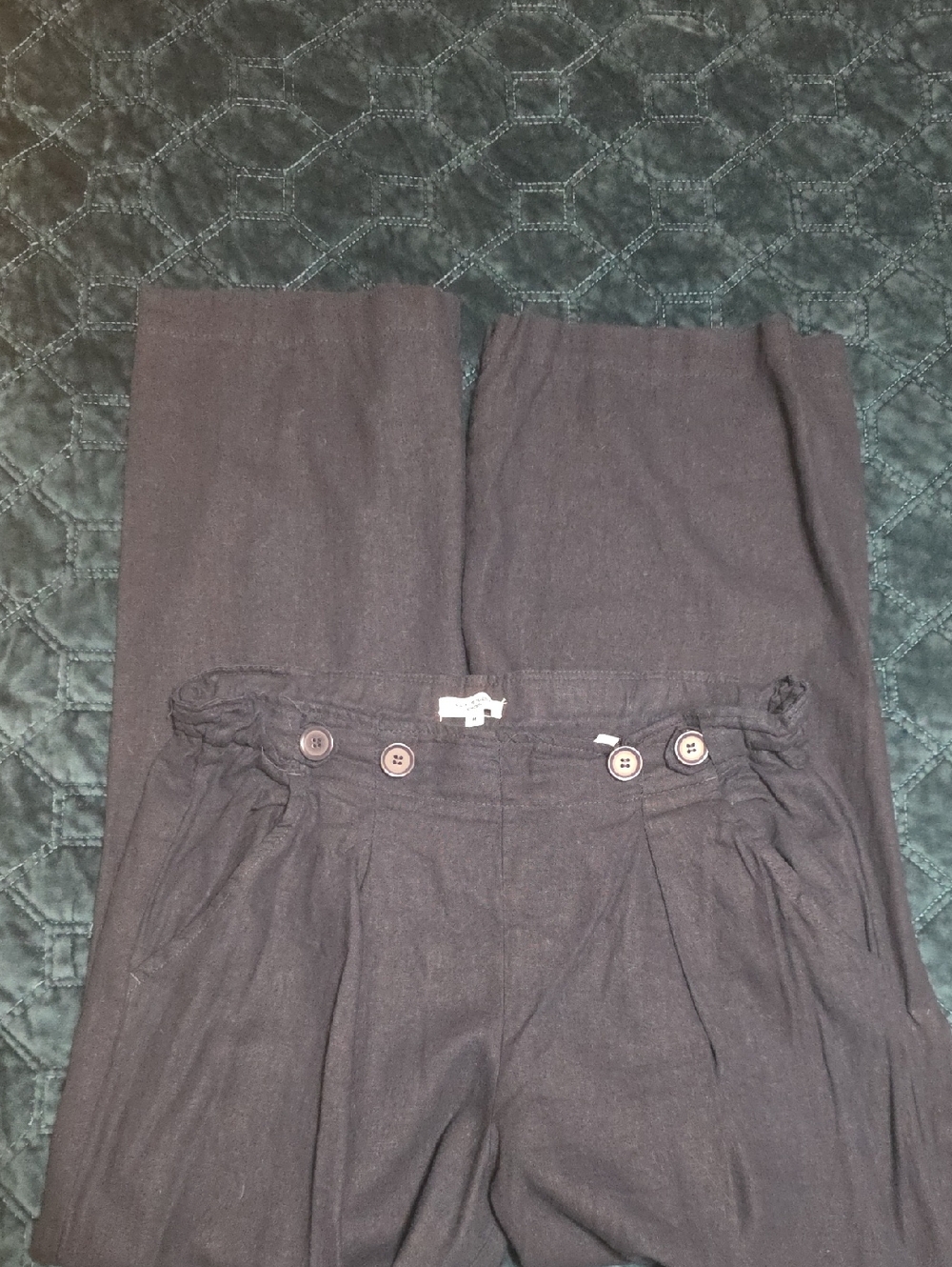 Max Studio Wide Leg Pants in Dark Brown